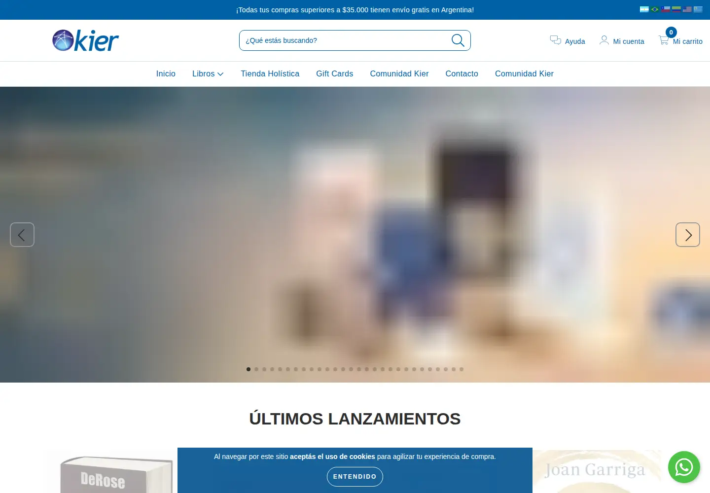 Screenshot of kier.com.ar