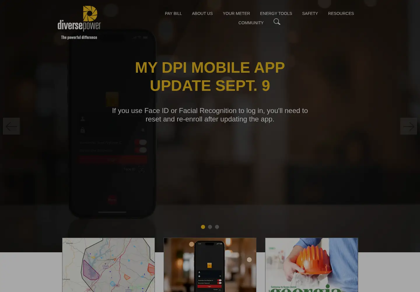 Screenshot of diversepower.com
