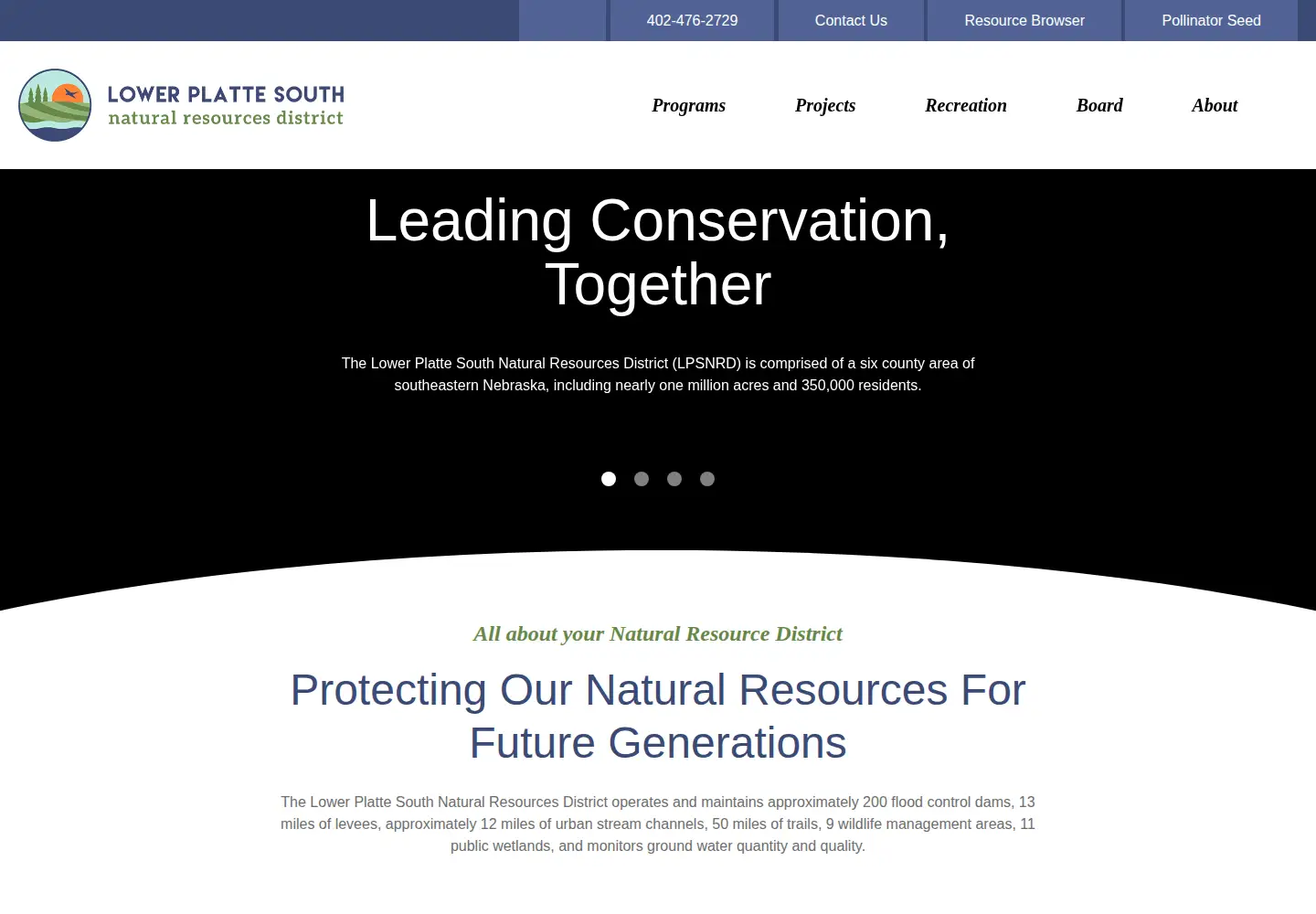 Screenshot of lpsnrd.org