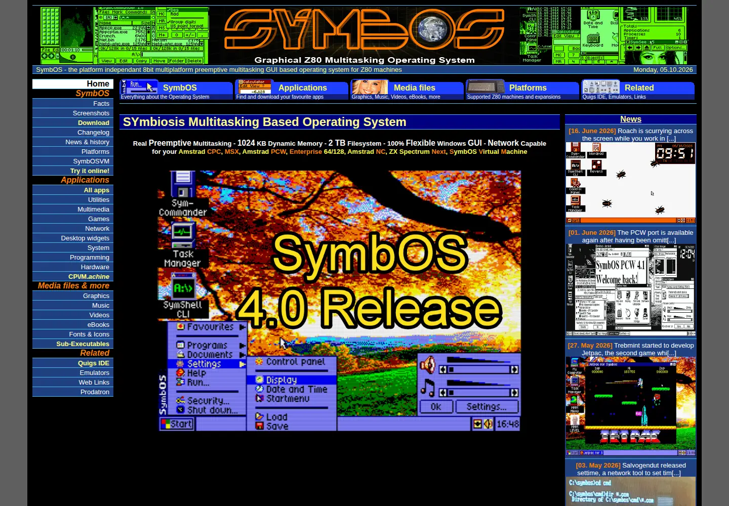 Screenshot of symbos.org