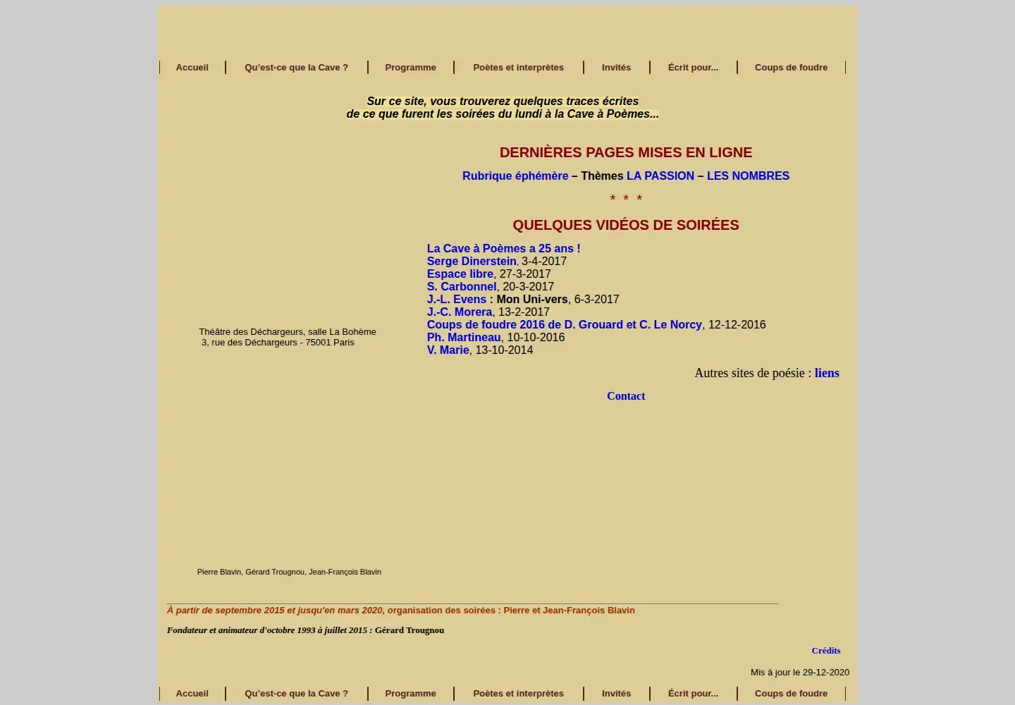Screenshot of cave-a-poemes.org