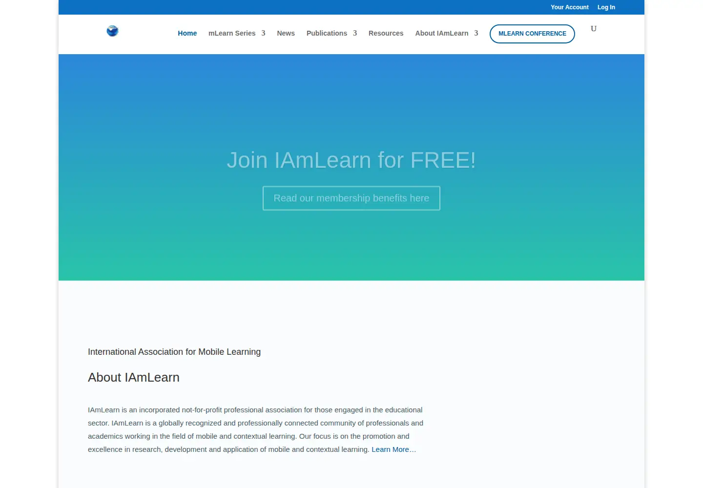 Screenshot of iamlearn.org