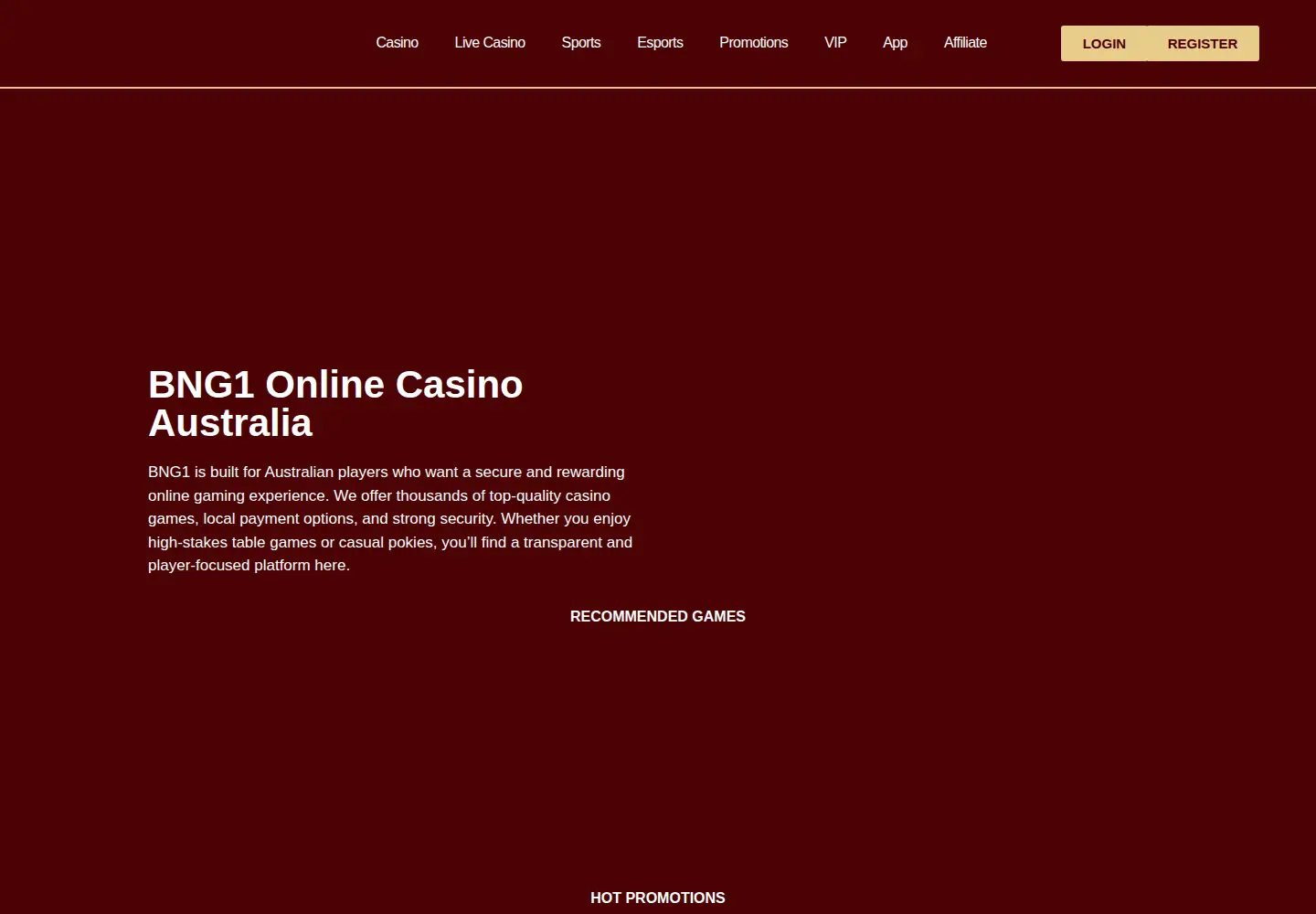 Screenshot of bng1australia.com