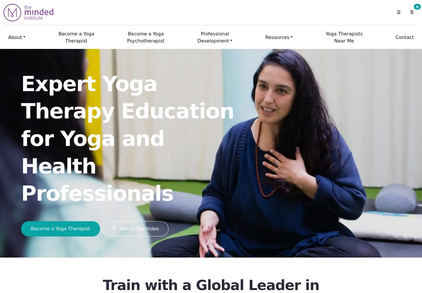 Screenshot of themindedinstitute.com