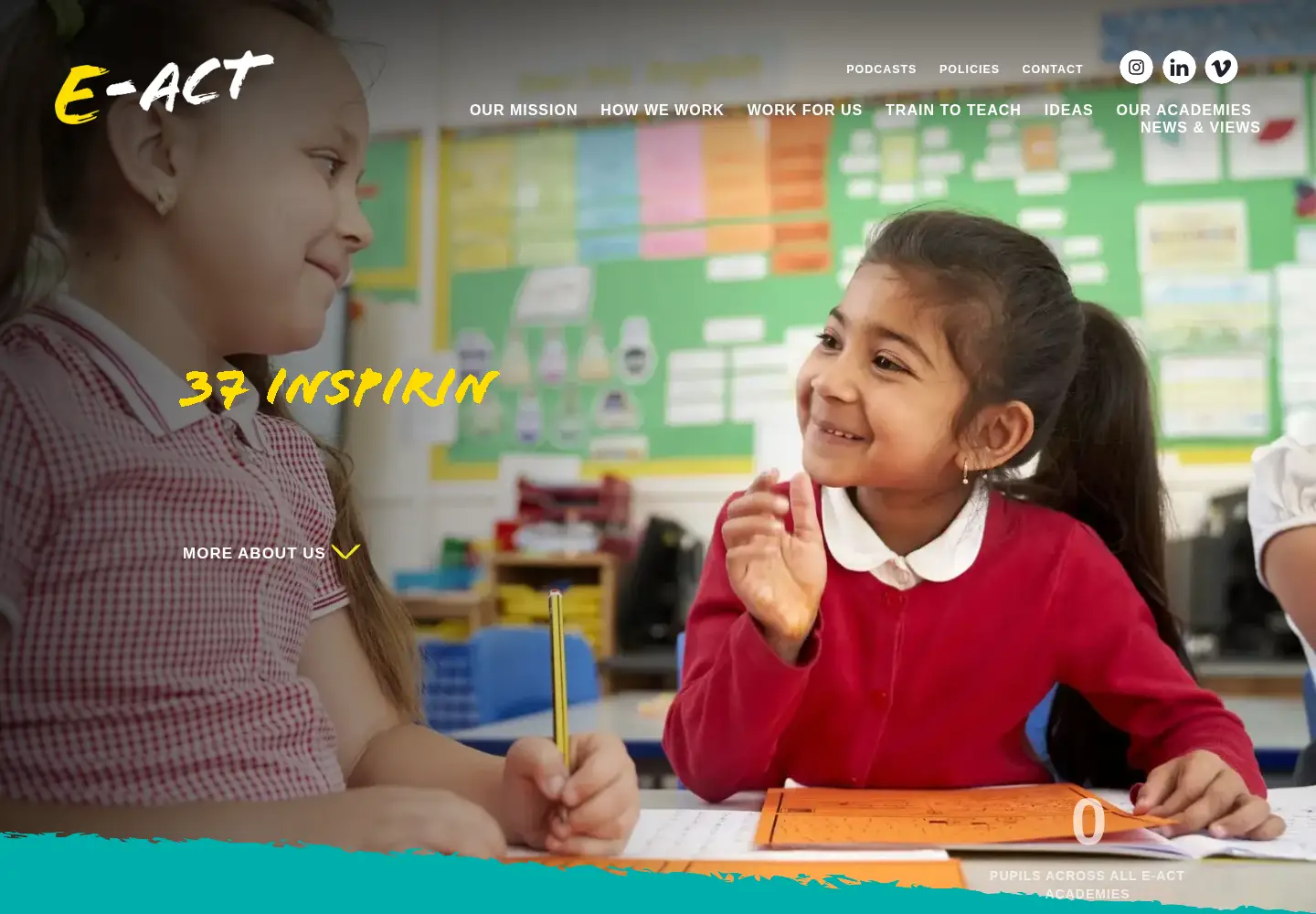 Screenshot of e-act.org.uk