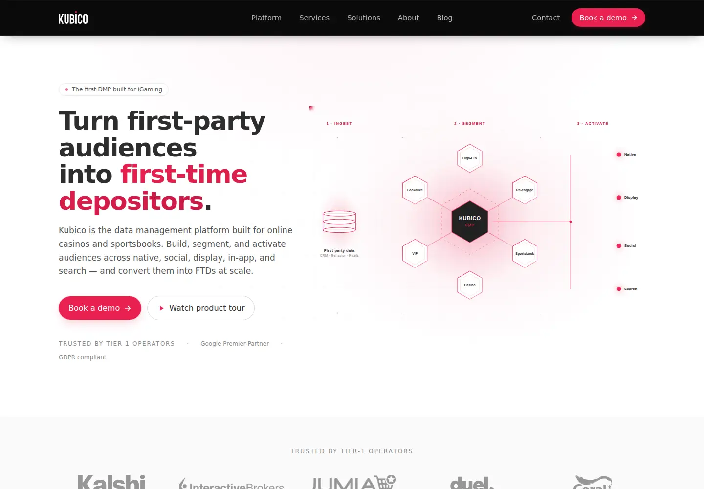 Captured homepage of kubico.com in the current scan