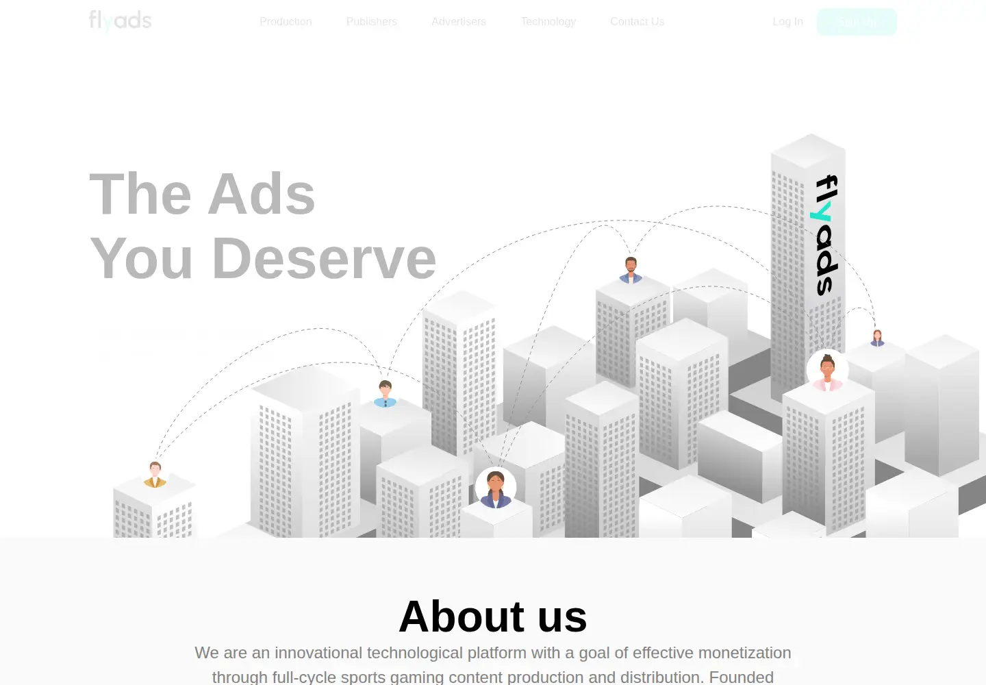 Captured homepage of flyads.com in the current scan
