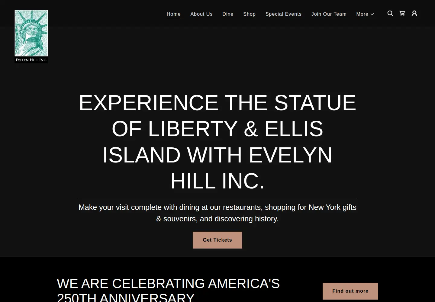 Screenshot of thestatueofliberty.com