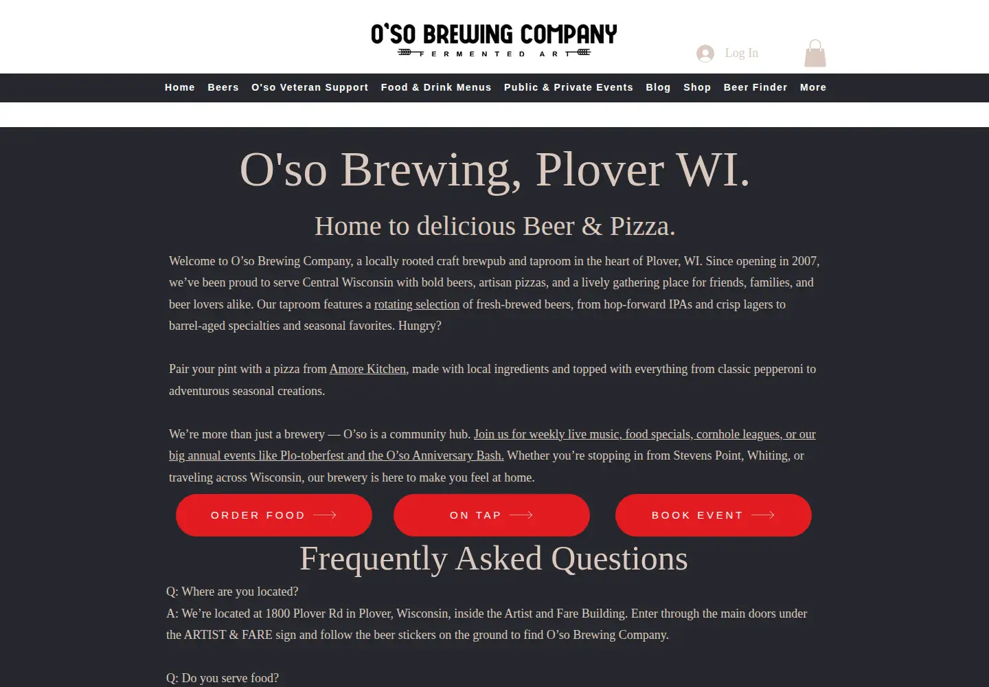 Screenshot of osobrewing.com