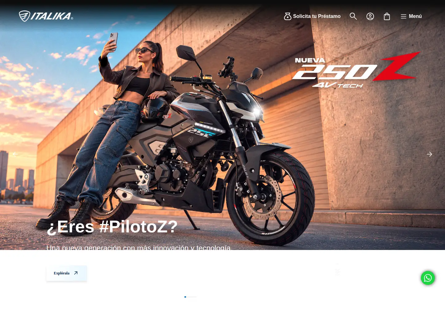 Screenshot of italika.mx