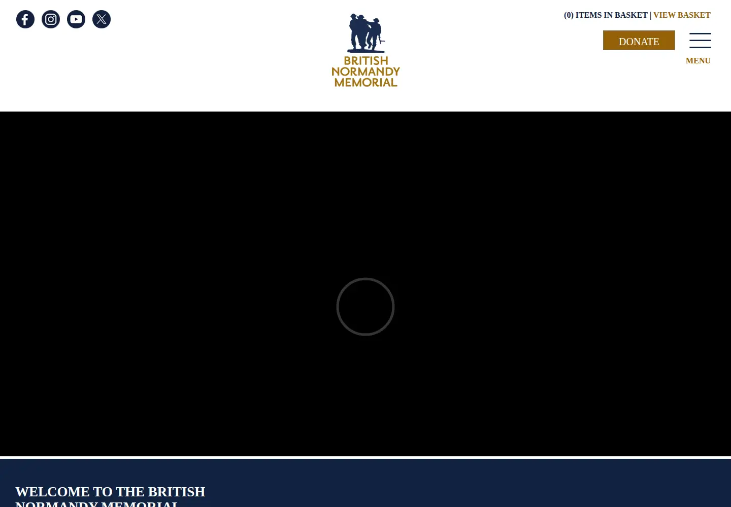 Screenshot of britishnormandymemorial.org