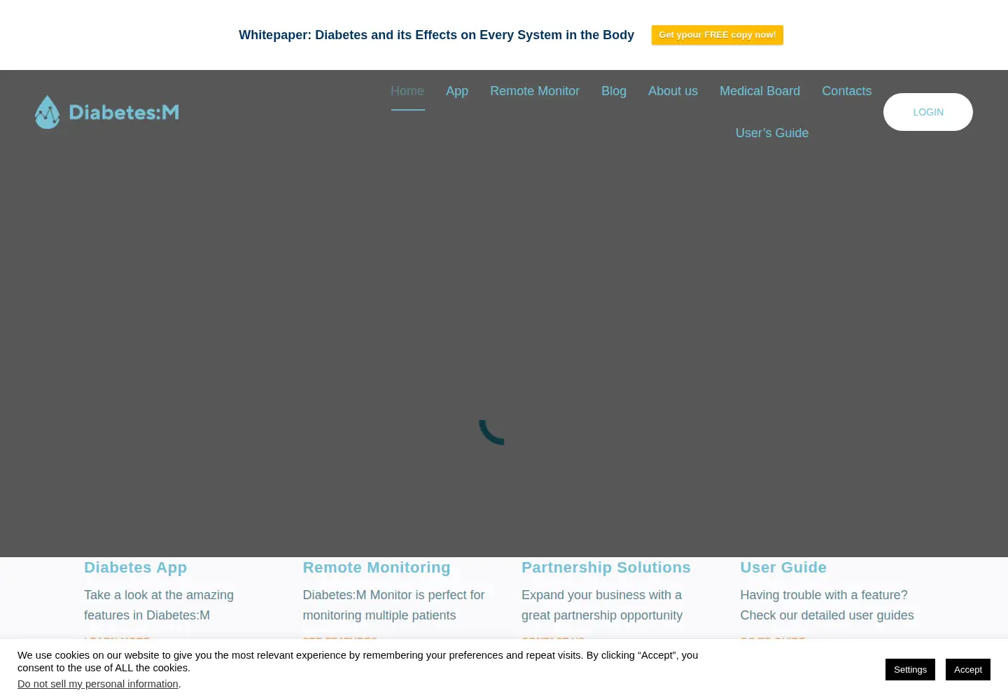 Screenshot of diabetes-m.com