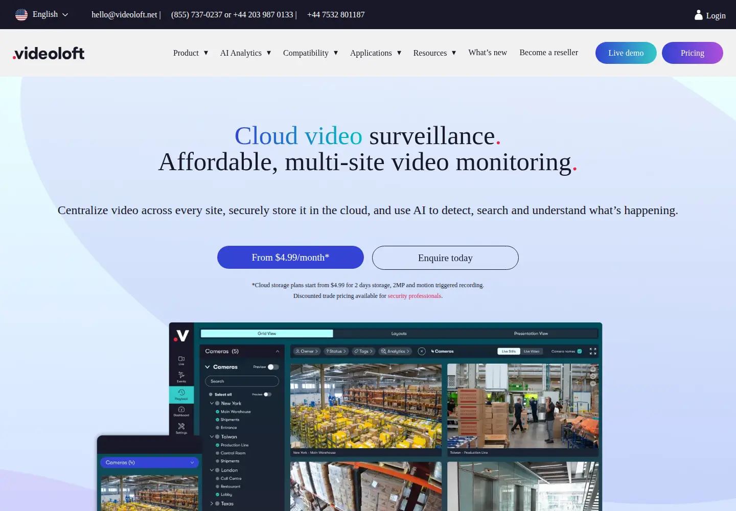 Screenshot of videoloft.com