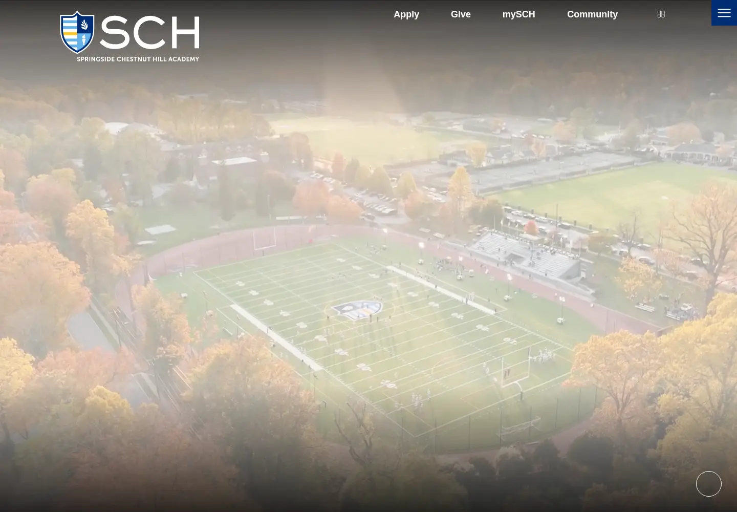 Captured homepage of sch.org in the current scan