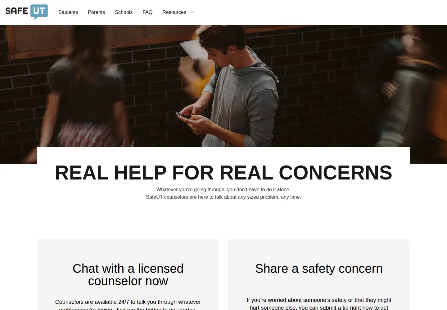 Screenshot of safeut.org