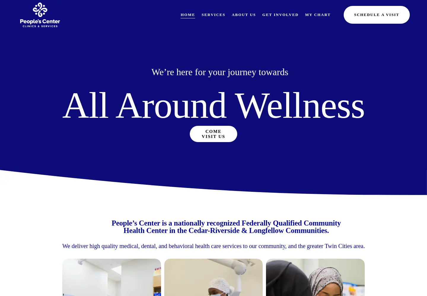 Screenshot of peoples-center.org