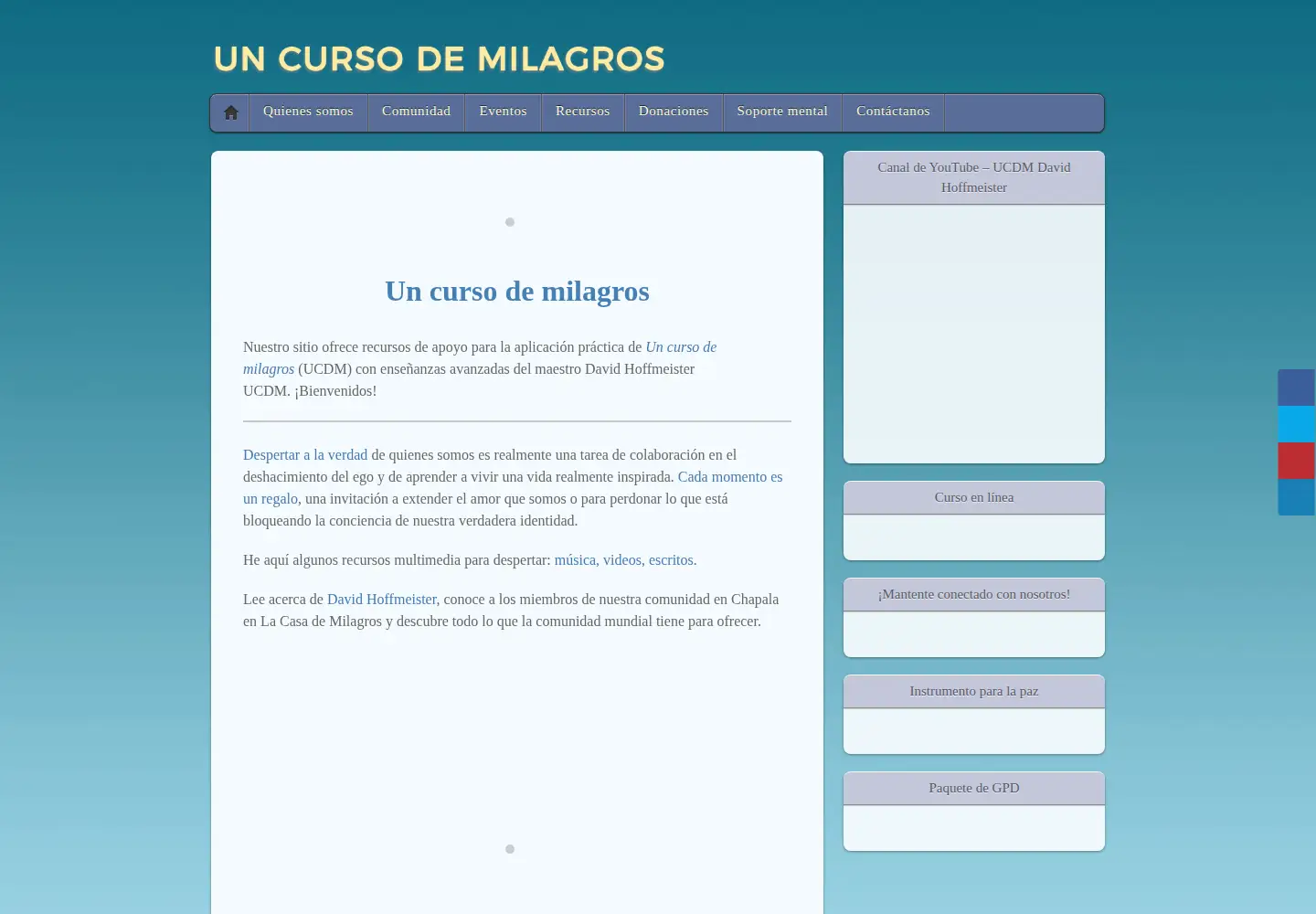 Screenshot of un-curso-en-milagros.org