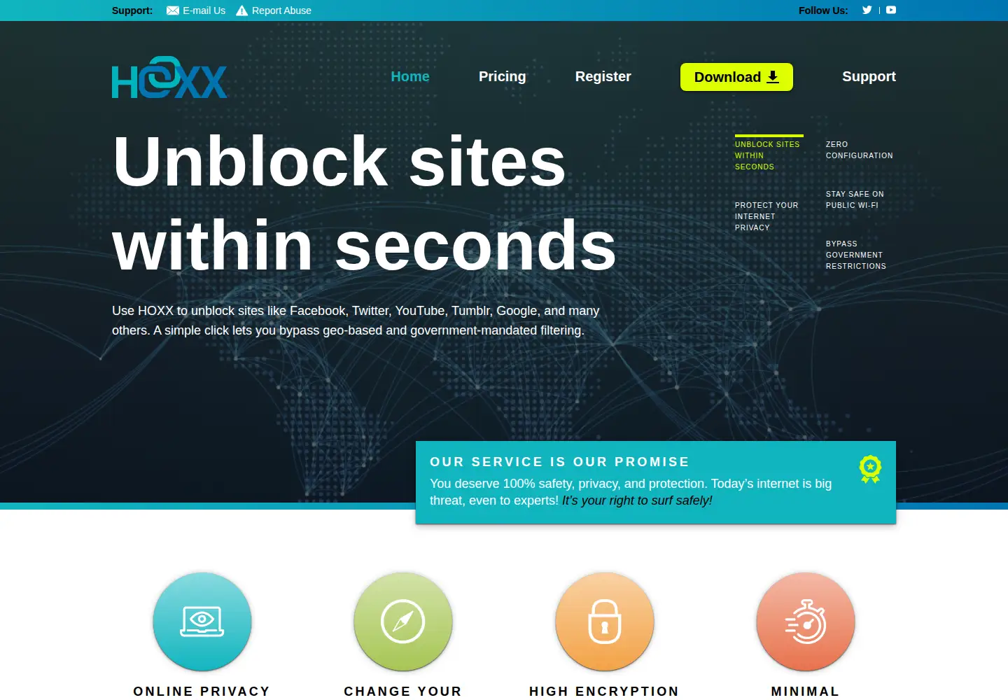 Captured homepage of hoxx.com in the current scan