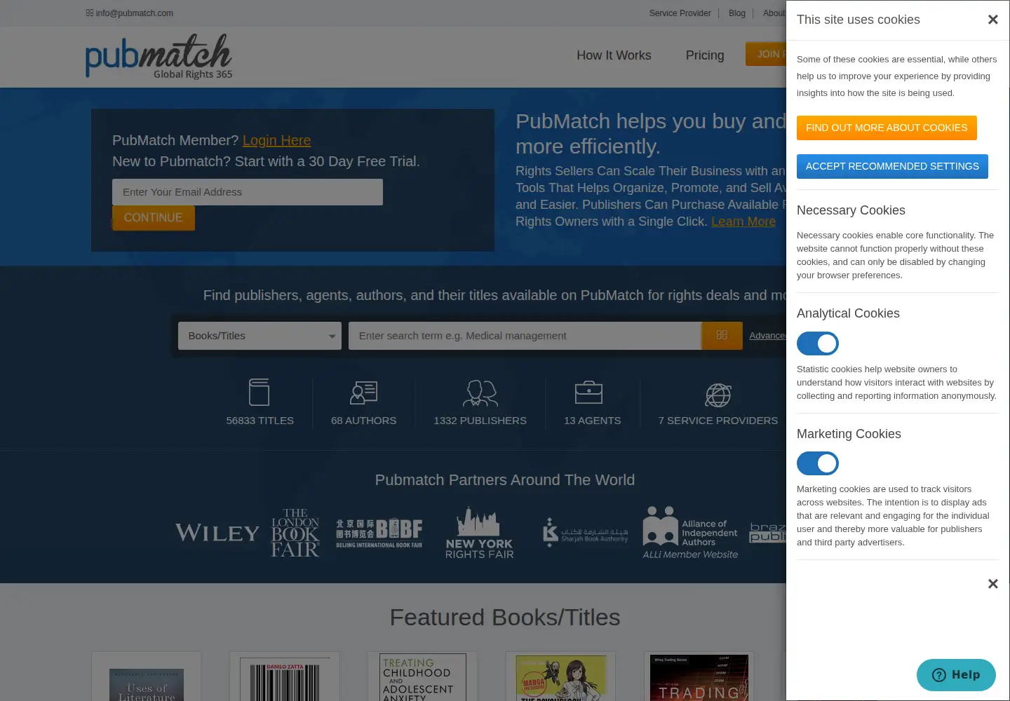 Screenshot of pubmatch.com