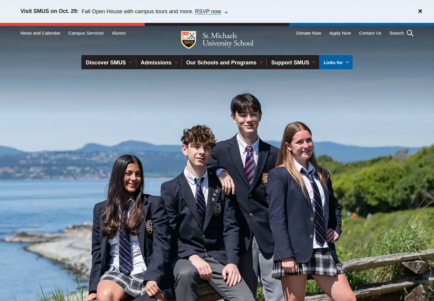 Screenshot of smus.ca