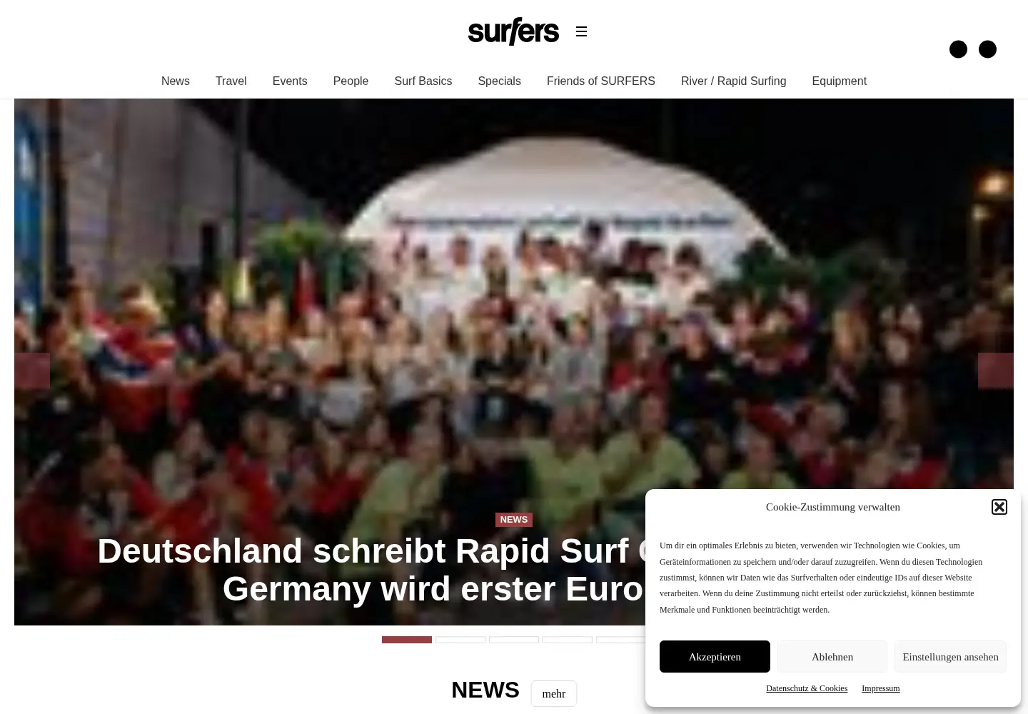 Screenshot of surfersmag.de