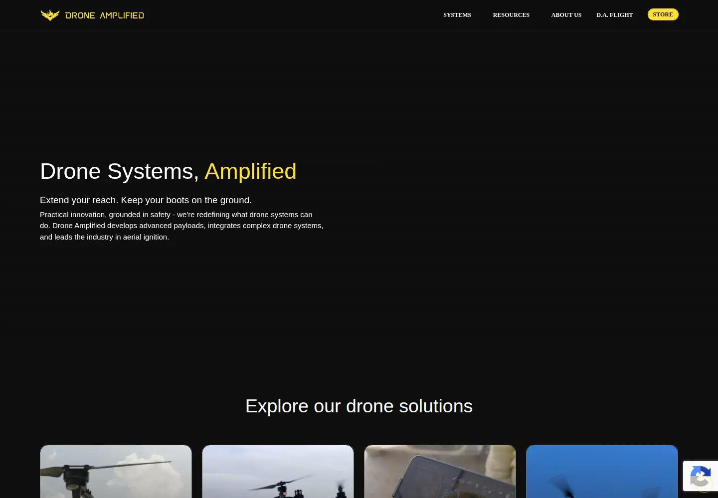 Screenshot of droneamplified.com