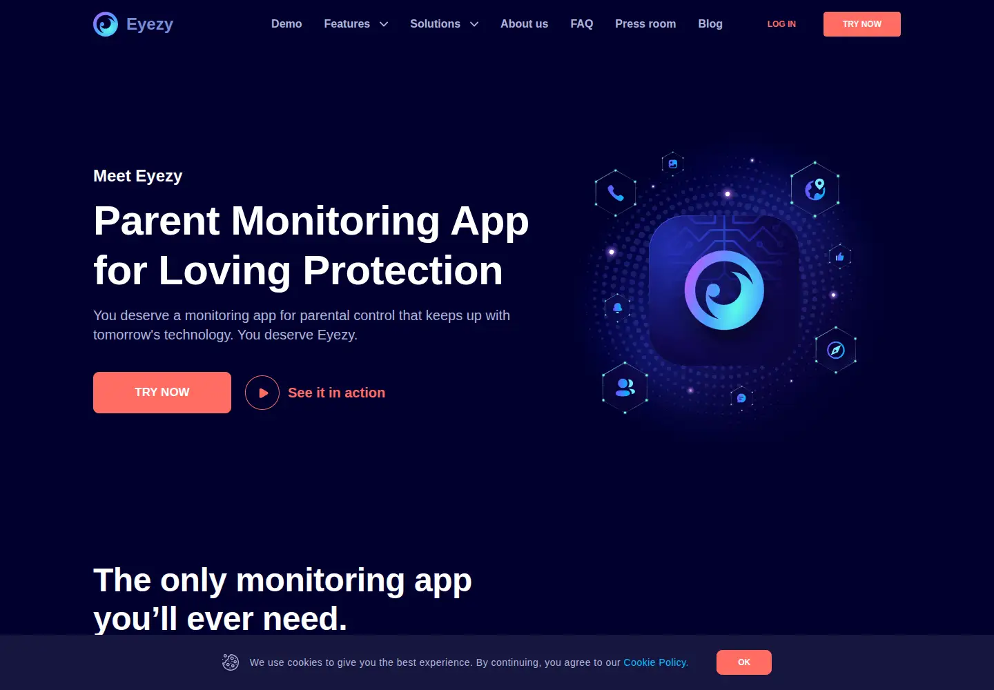 Screenshot of eyezy.com