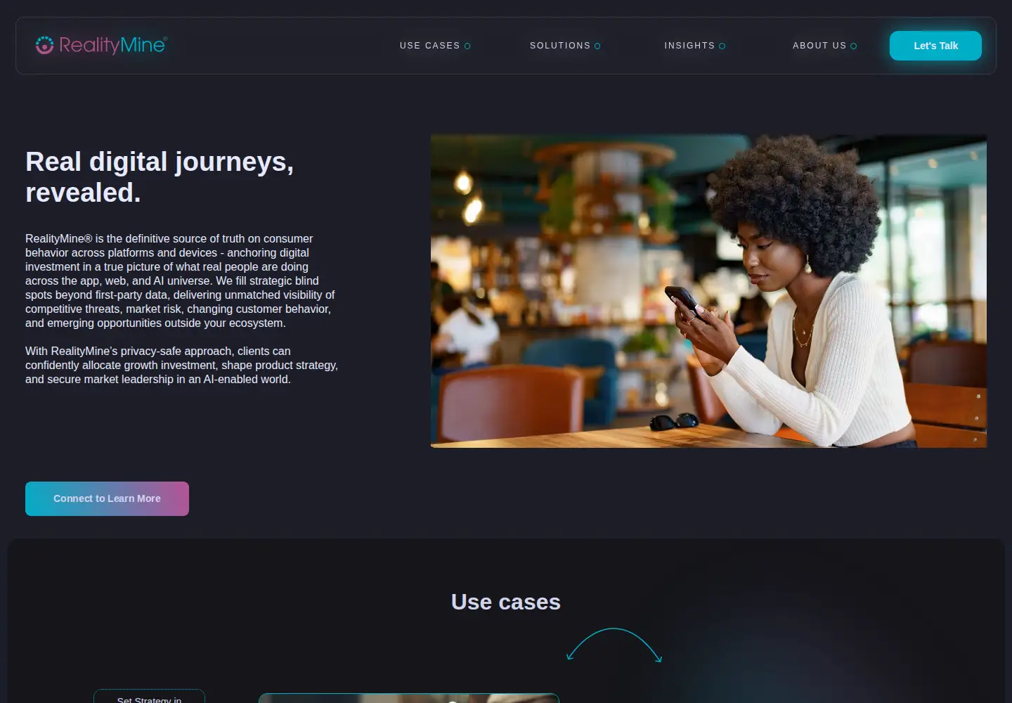 Screenshot of realitymine.com