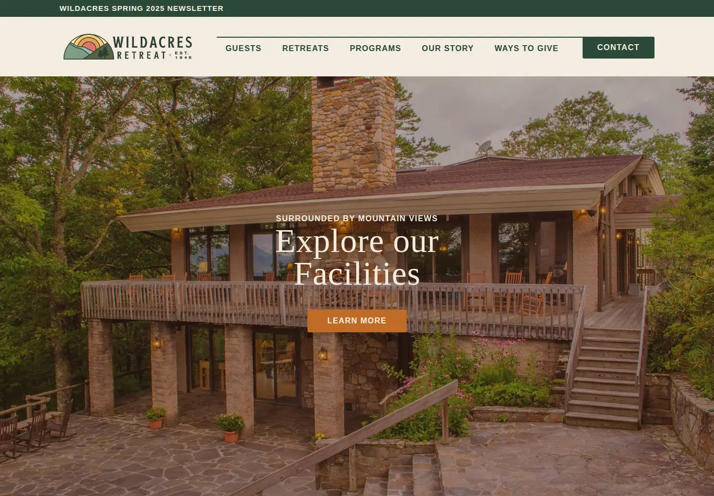 Screenshot of wildacres.org