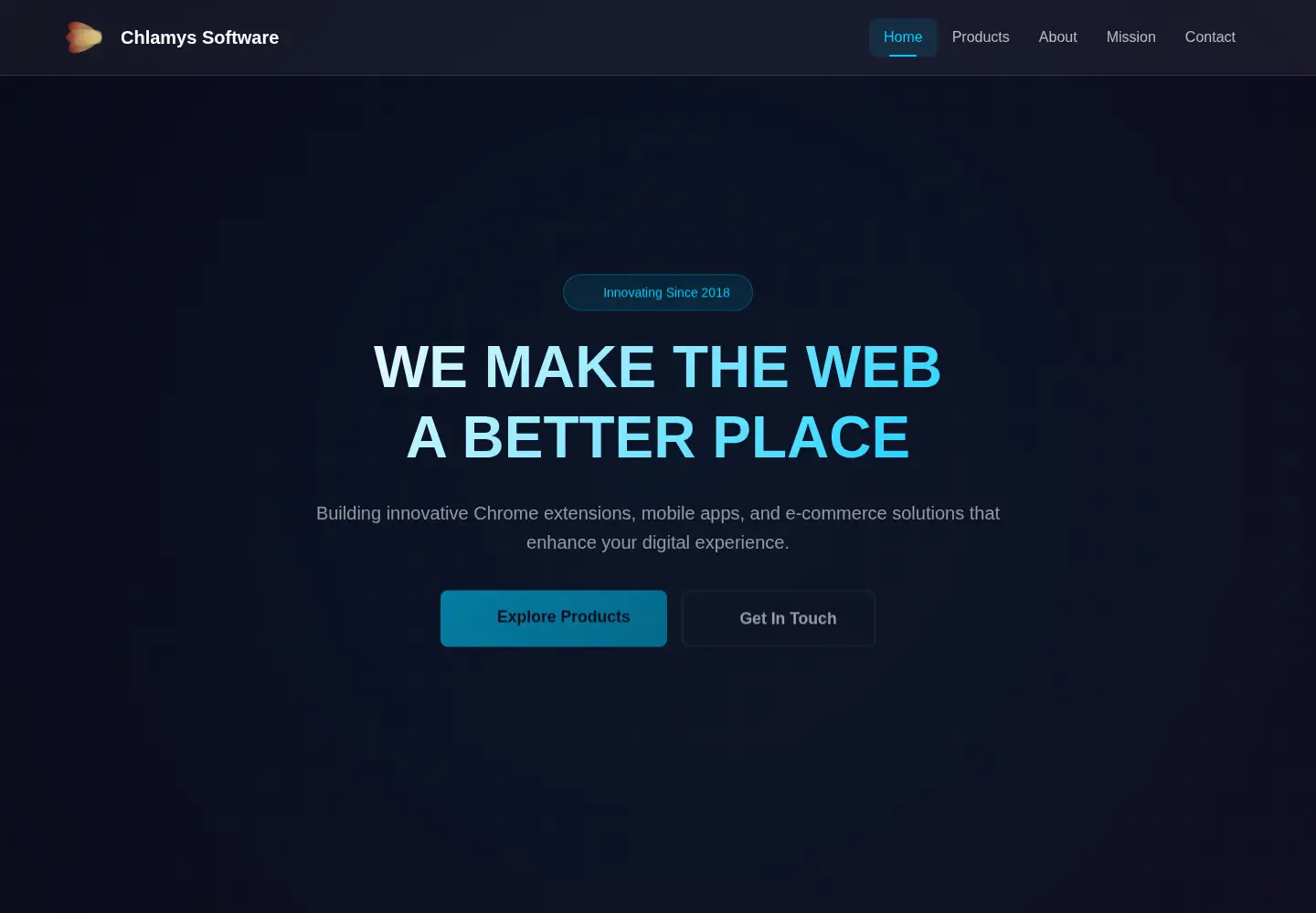 Screenshot of chlamyssoftware.com