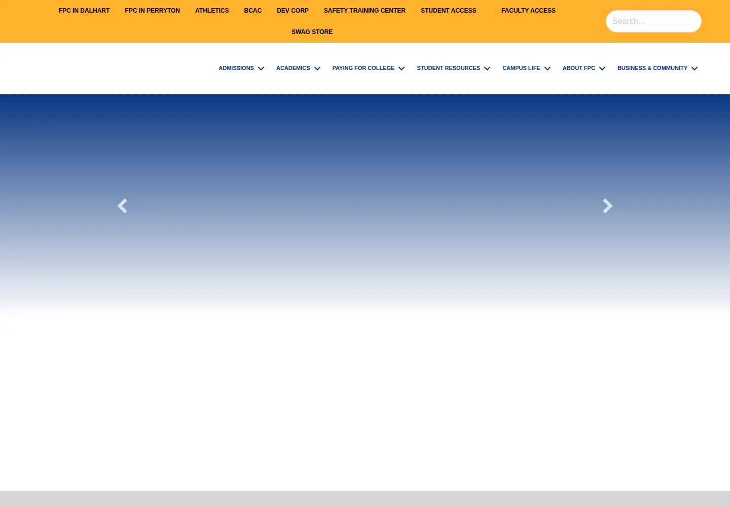 Screenshot of fpctx.edu