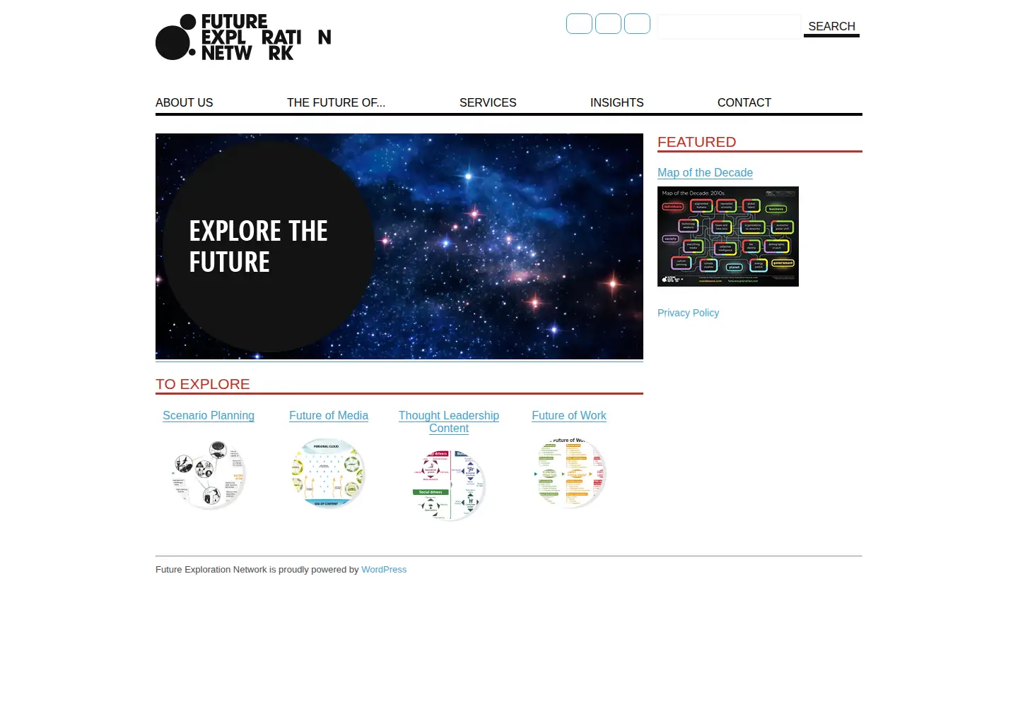 Screenshot of futureexploration.net
