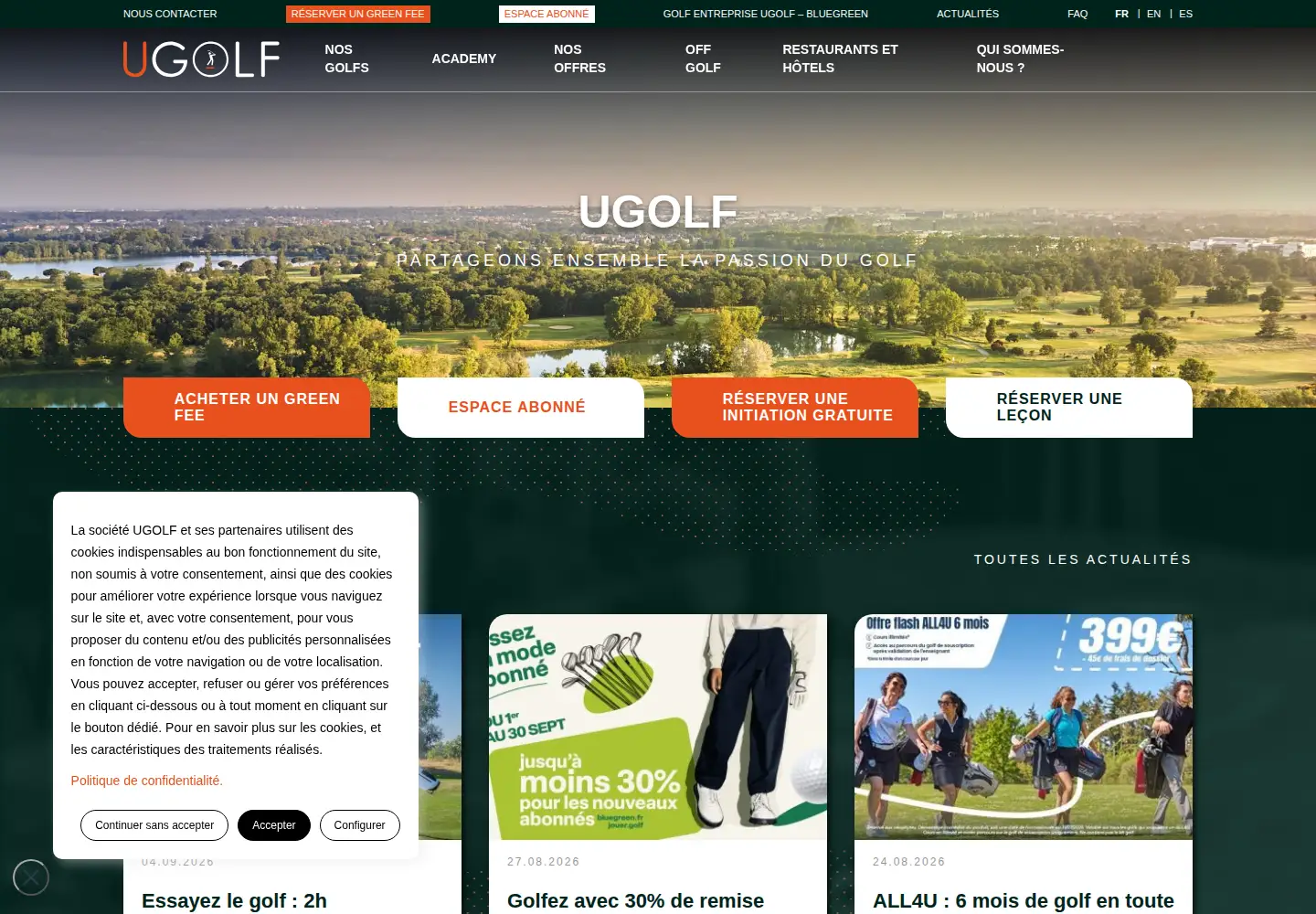 Screenshot of jouer.golf