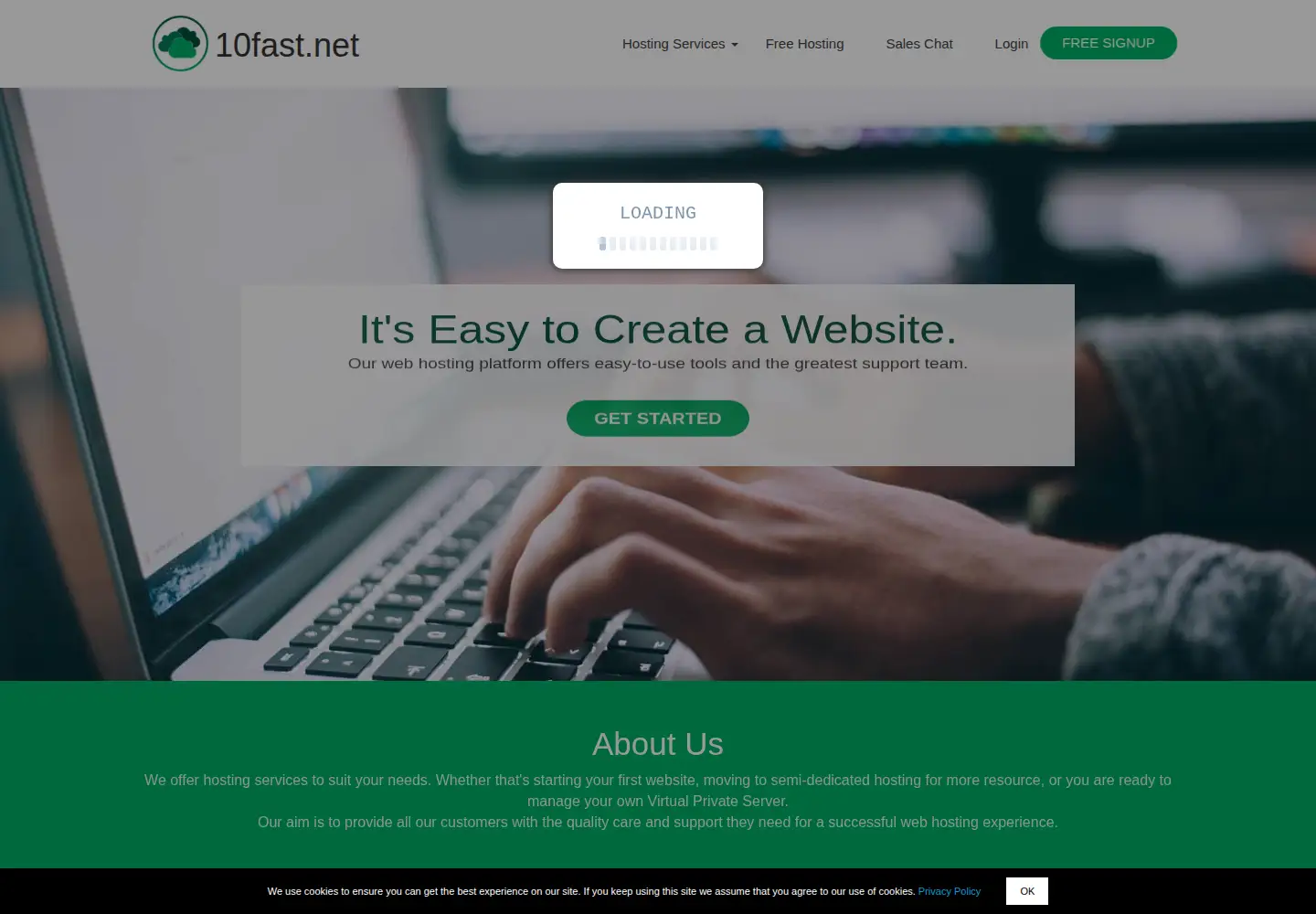 Screenshot of 10fast.net