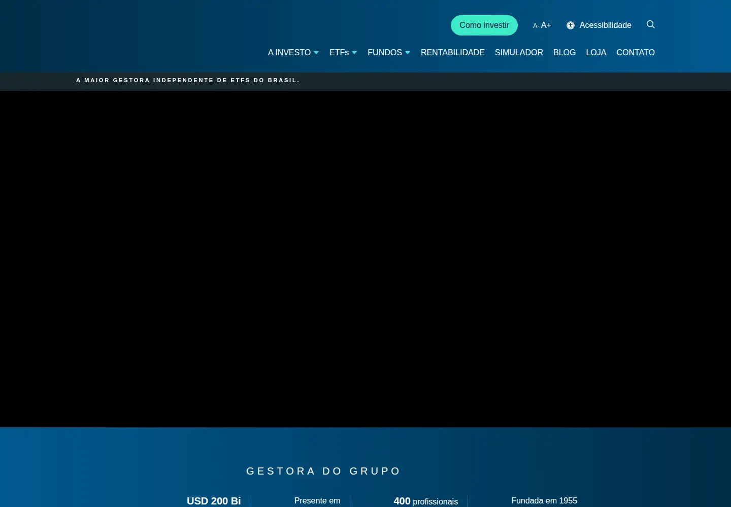 Screenshot of investoetf.com