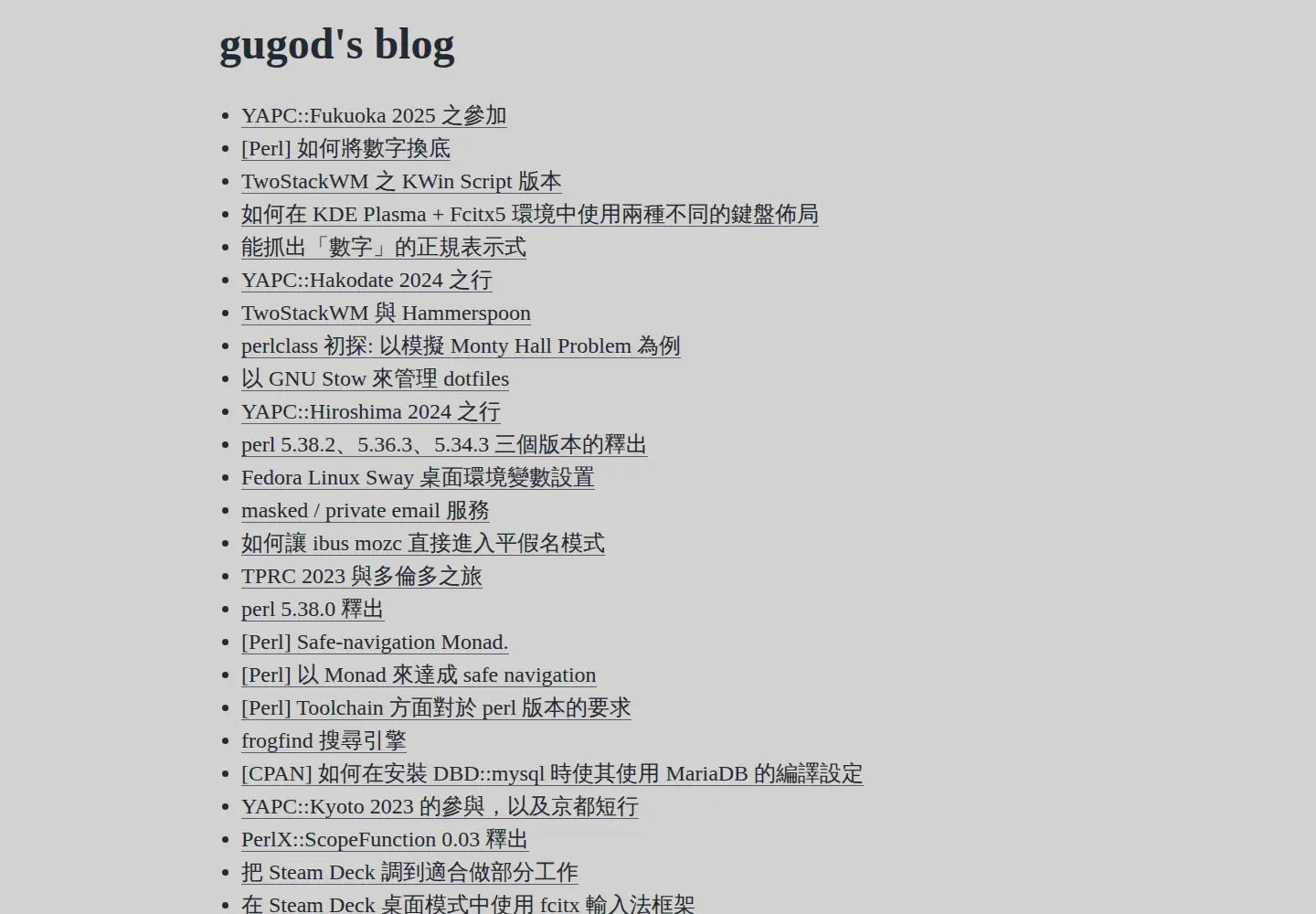 Screenshot of gugod.org
