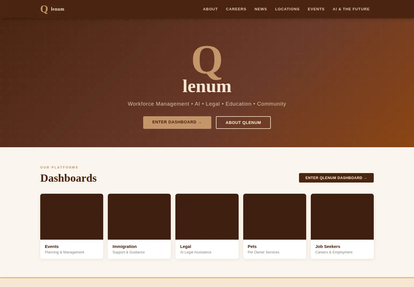 Screenshot of qlenum.com