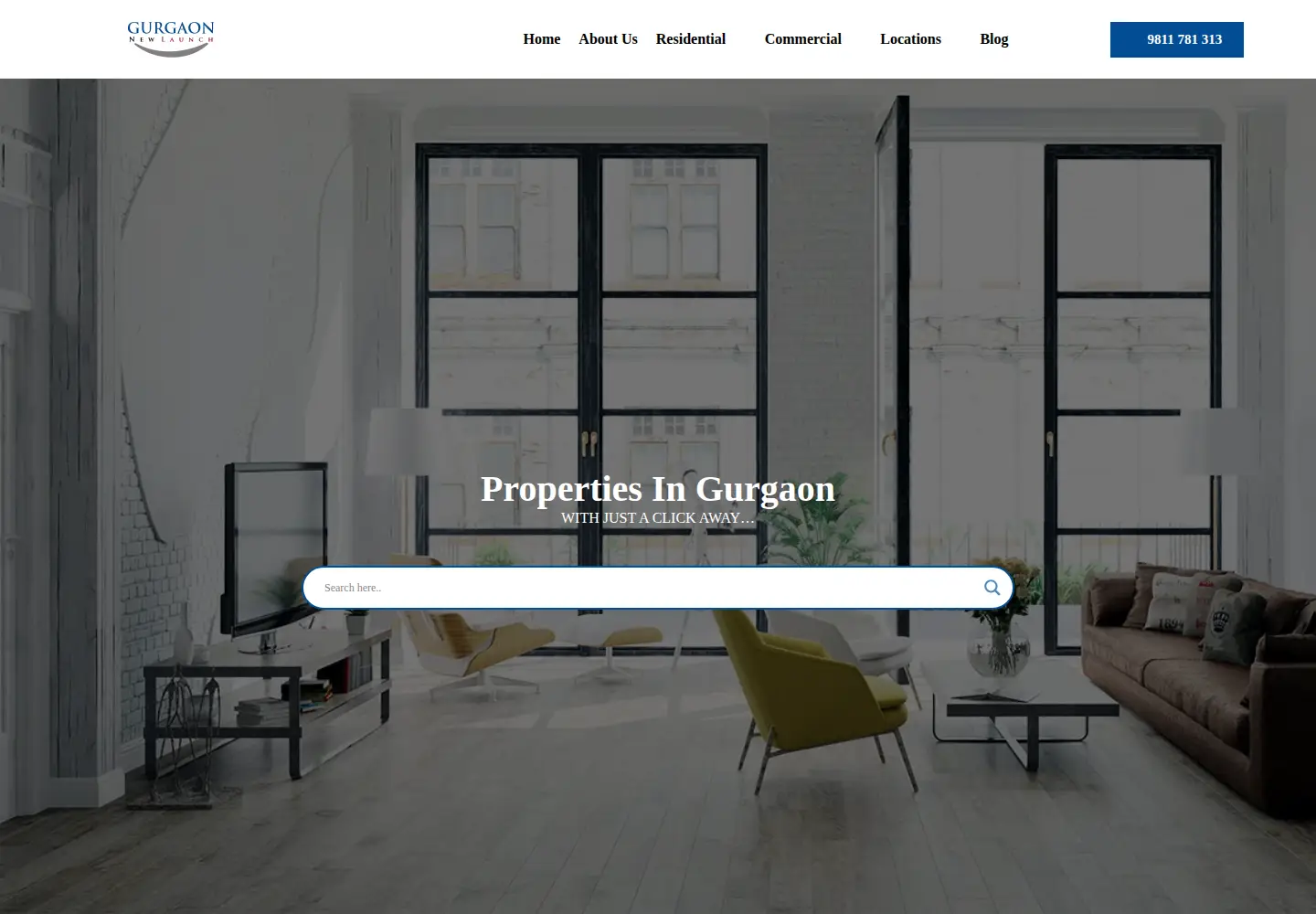 Screenshot of gurgaonnewlaunch.in