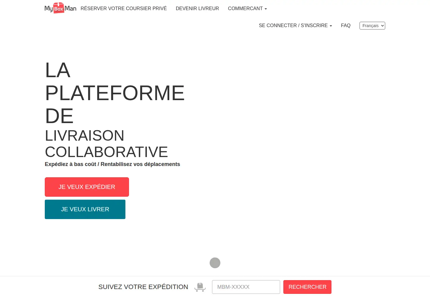 Screenshot of myboxman.com