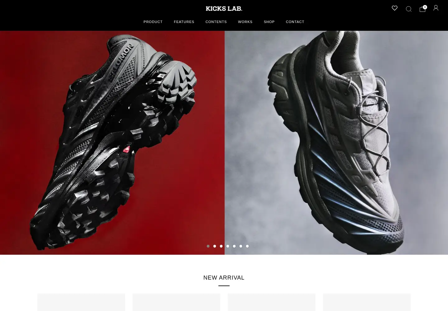 Screenshot of kickslab.com