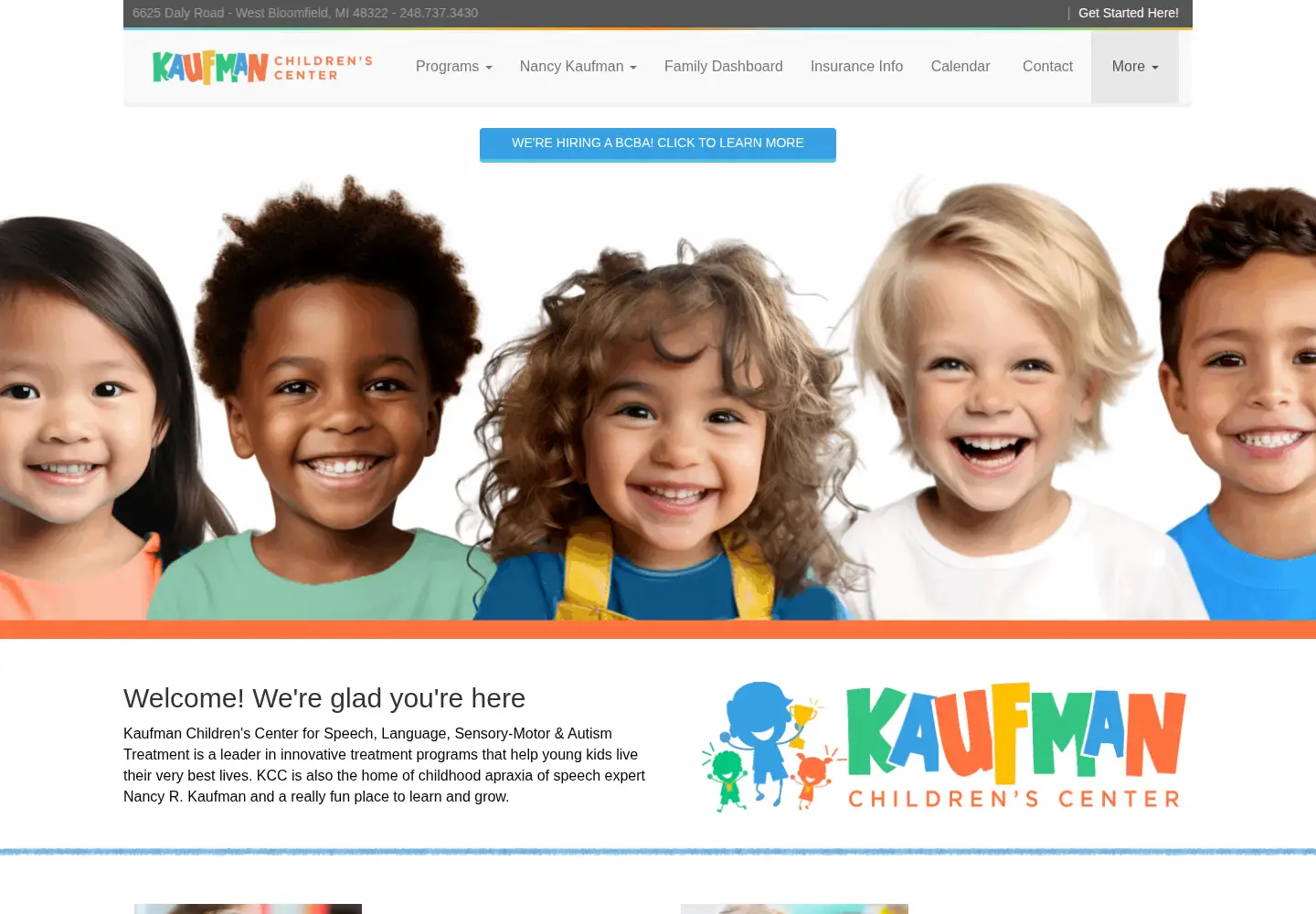 Captured homepage of kidspeech.com in the current scan
