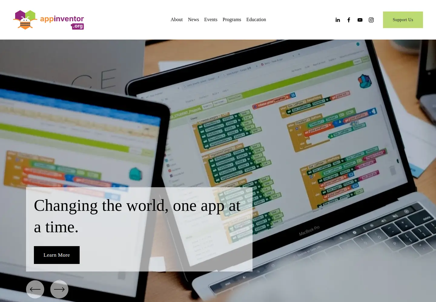 Screenshot of appinventorfoundation.org
