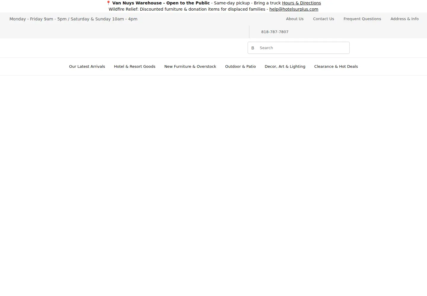 Screenshot of hotelsurplus.com