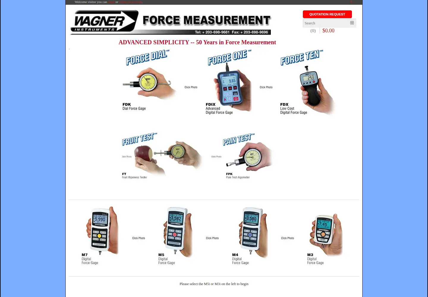 Screenshot of wagnerinstruments.com