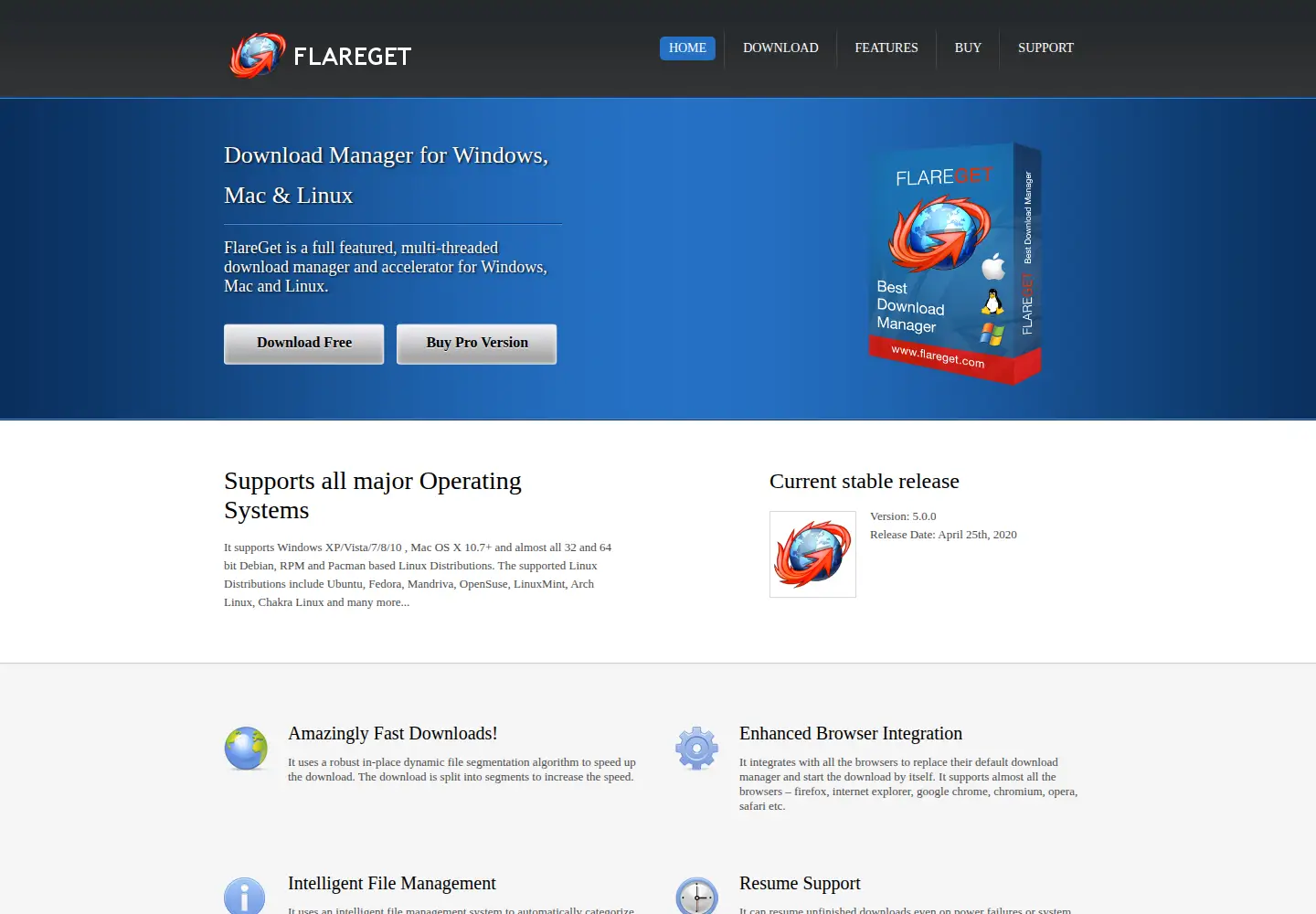 Screenshot of flareget.com