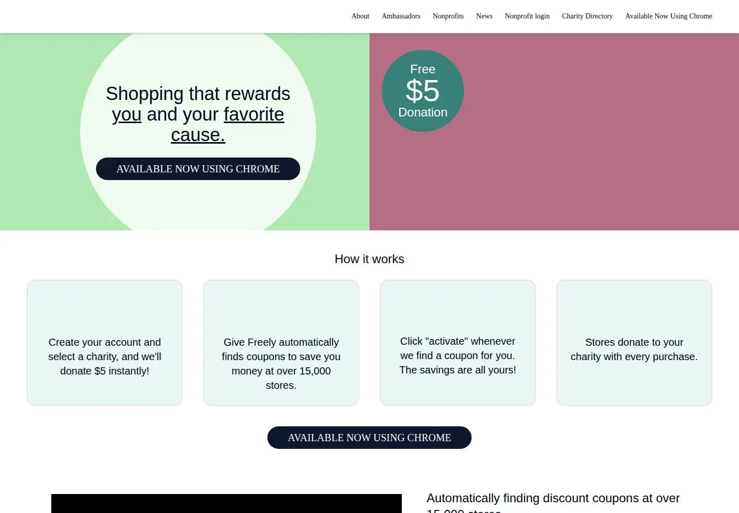 Screenshot of givefreely.com