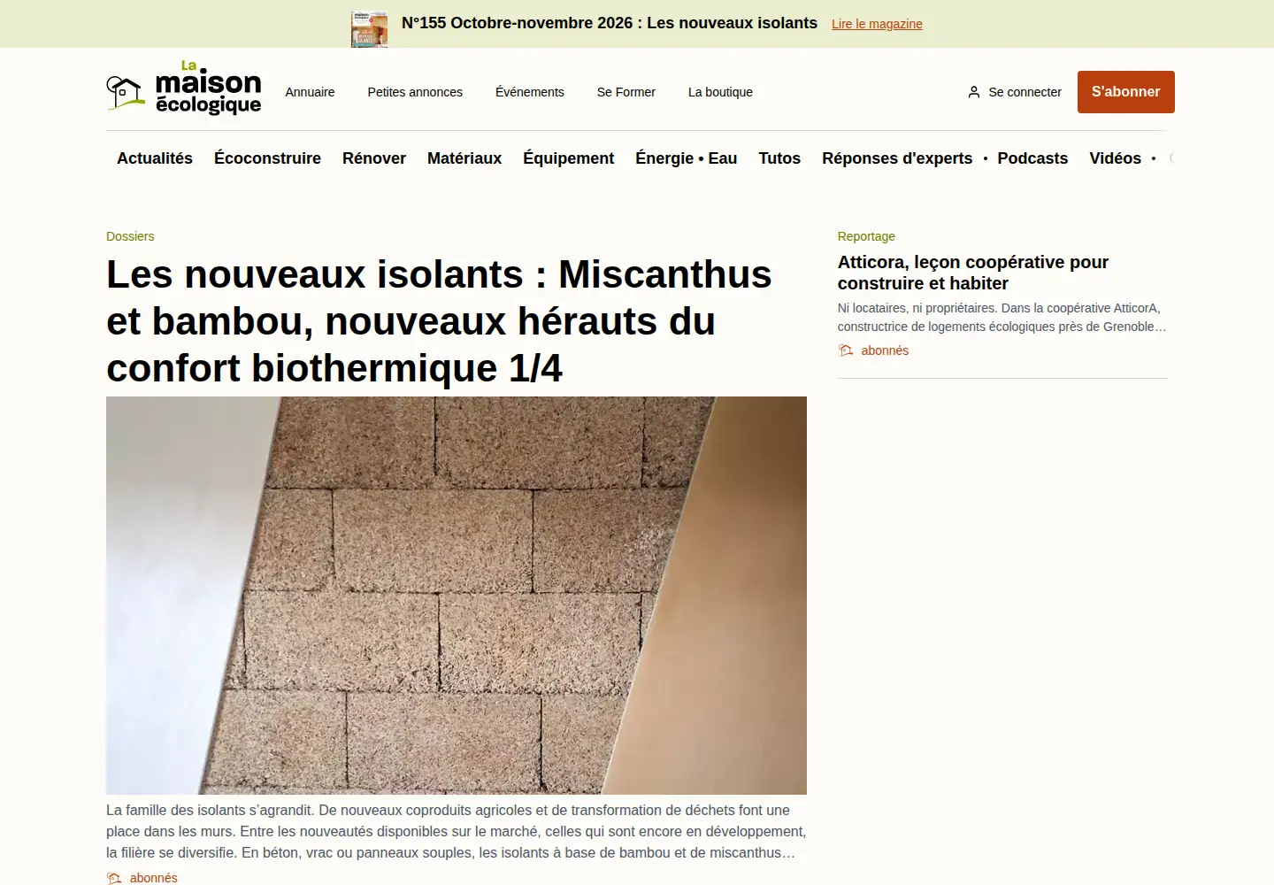 Screenshot of lamaisonecologique.com
