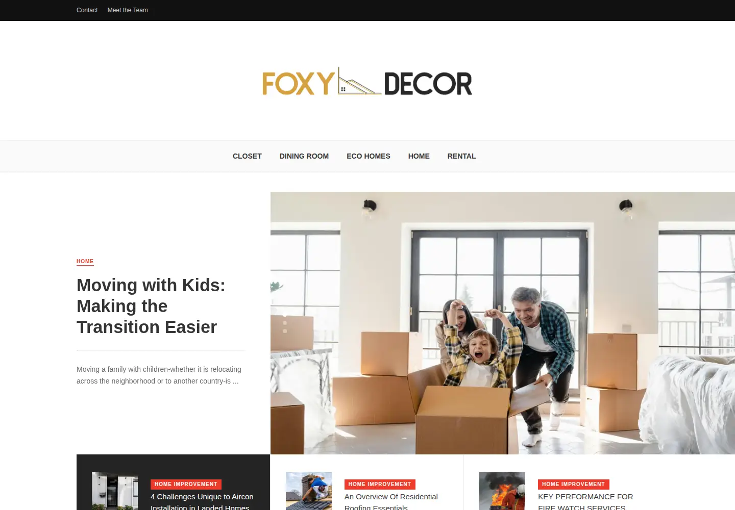 Screenshot of foxydecor.com