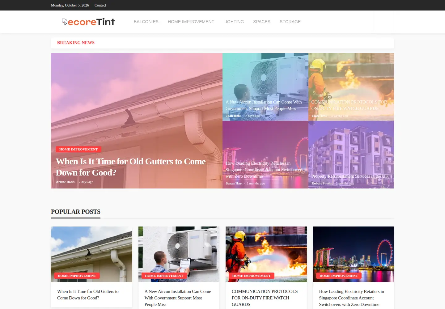 Screenshot of decoretint.com