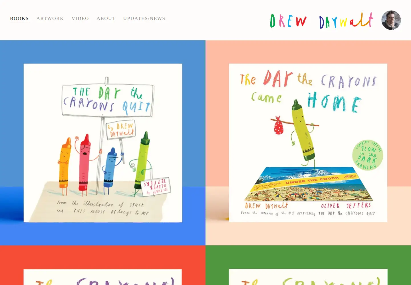 Captured homepage of drewdaywalt.com in the current scan